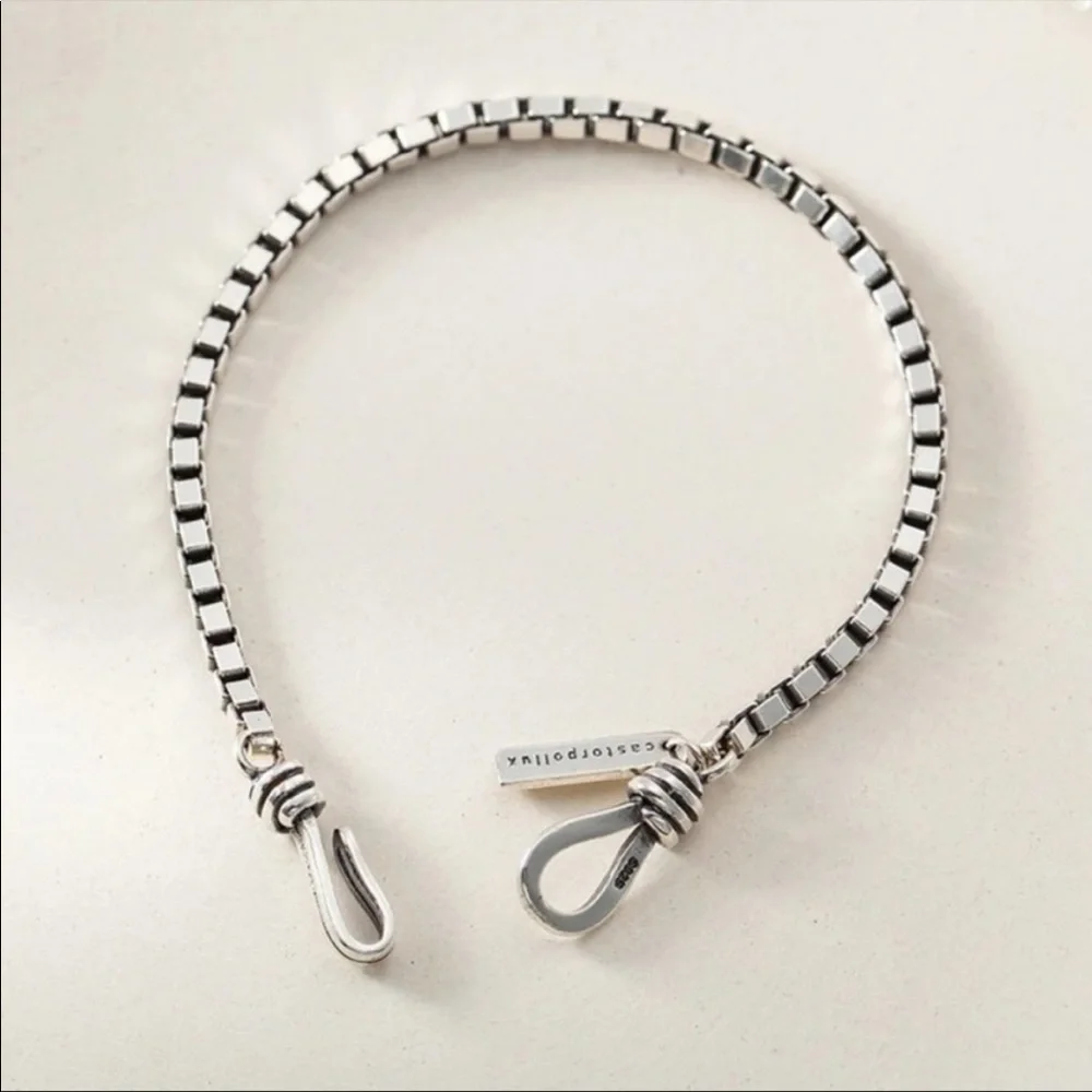 NEW CHAIN 925 STERLING SILVER BRACELET - Picture 3 of 7